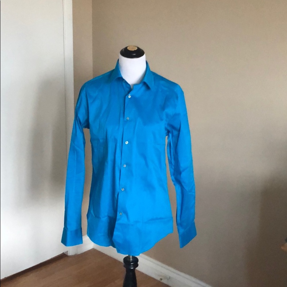 NWOT Alfani Dress Shirt Med. Slim Fit